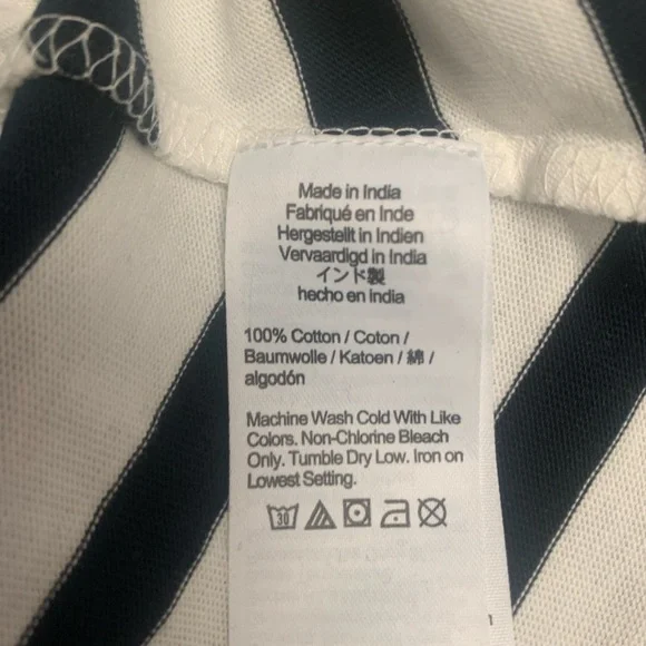 J Crew 3X High-Low Maxi Tank Dress In Navy White Stripe Nautical Vacation A0477 - Picture 11 of 13